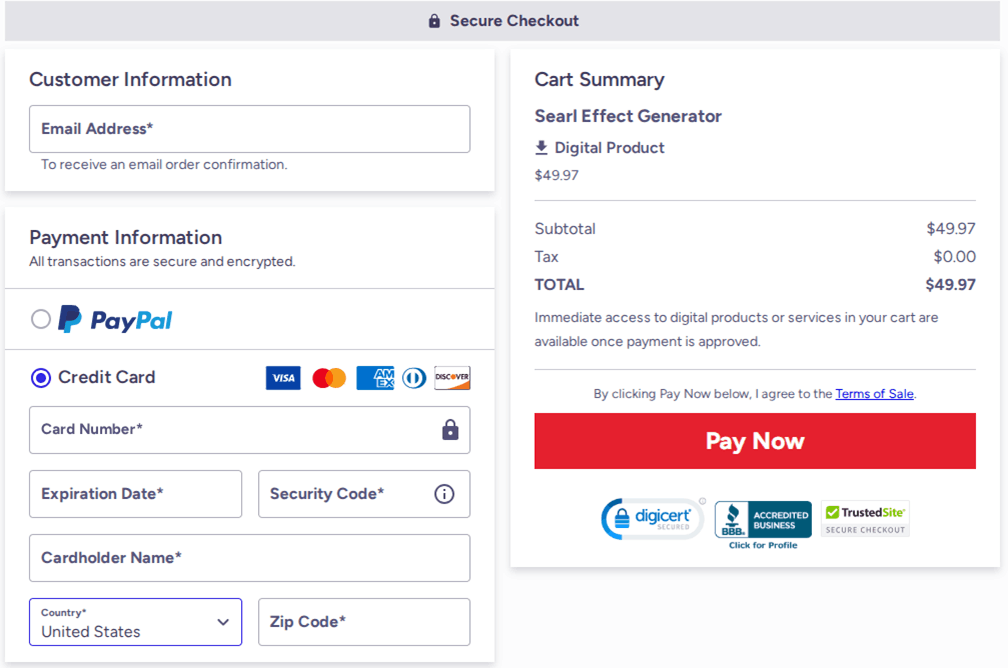 Searl Effect Generator Checkout
